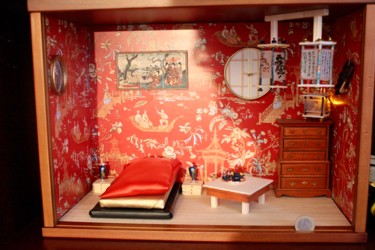 Chambre asiatique miniature - échelle 1:12